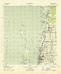 Dunedin 1943 topographic map thumbnail