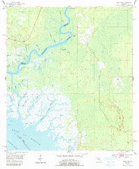 East Pass 1954 topographic map thumbnail