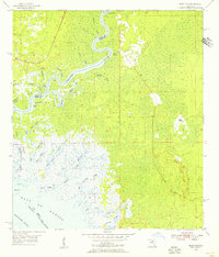 East Pass 1954 topographic map thumbnail