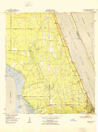 Eau Gallie 1951 topographic map thumbnail
