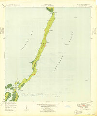 Elliott Key 1949 topographic map preview