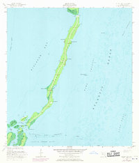 Elliott Key 1956 topographic map thumbnail