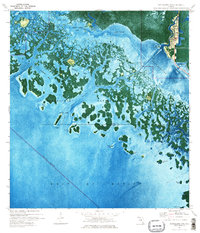 Everglades City 1974 topographic map thumbnail
