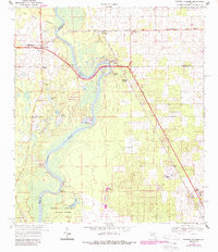 Fanning Springs 1968 topographic map thumbnail