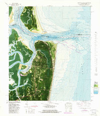 Fernandina Beach 1981 topographic map thumbnail