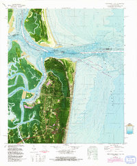 Fernandina Beach 1981 topographic map thumbnail