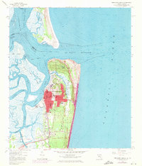 Fernandina Beach 1958 topographic map preview