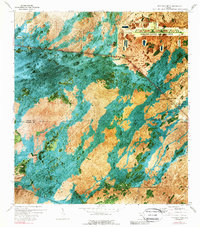 Fiftymile Bend 1973 topographic map thumbnail