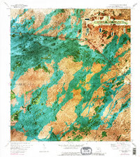 Fiftymile Bend 1973 topographic map thumbnail