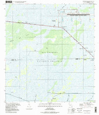 Fiftymile Bend 1995 topographic map thumbnail