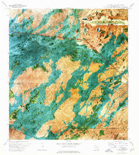 Fiftymile Bend 1973 topographic map thumbnail