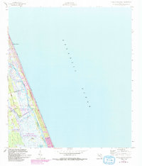 Flagler Beach East 1956 topographic map thumbnail