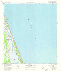 Flagler Beach East 1956 topographic map thumbnail