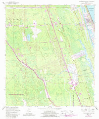Flagler Beach West 1956 topographic map thumbnail