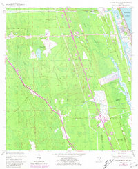 Flagler Beach West 1956 topographic map thumbnail