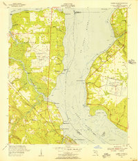 Fleming Island 1952 topographic map thumbnail