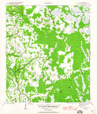 Fort Gadsden 1945 topographic map thumbnail