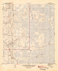 Fort Gadsden 1945 topographic map thumbnail