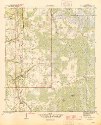 Fort Gadsden 1945 topographic map thumbnail