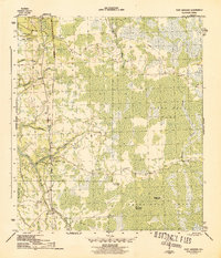 Fort Gadsden 1945 topographic map thumbnail