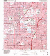 Fort Lauderdale North 1995 topographic map thumbnail