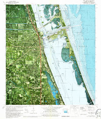 Fort Pierce 1972 topographic map thumbnail