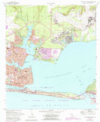 Fort Walton Beach 1970 topographic map thumbnail