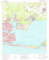 Fort Walton Beach 1970 topographic map thumbnail