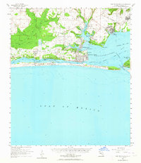 Fort Walton Beach 1956 topographic map thumbnail
