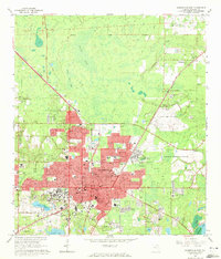 Gainesville East 1966 topographic map thumbnail
