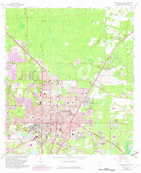 Gainesville East 1966 topographic map thumbnail