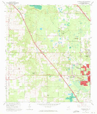 Gainesville West 1966 topographic map thumbnail
