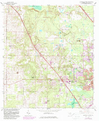 Gainesville West 1966 topographic map thumbnail