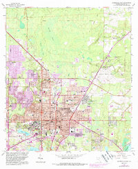 Gainesville East 1966 topographic map thumbnail