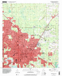 Gainesville East 1994 topographic map thumbnail