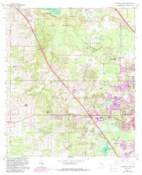 Gainesville West 1966 topographic map thumbnail