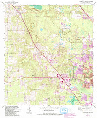 Gainesville West 1966 topographic map thumbnail