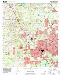 Gainesville West 1994 topographic map thumbnail