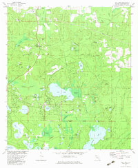 Gap Lake 1982 topographic map thumbnail