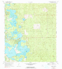 Halfmoon Lake 1970 topographic map thumbnail