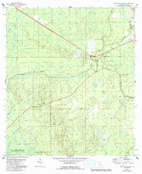 Hampton Springs 1954 topographic map thumbnail