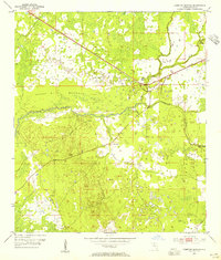 Hampton Springs 1954 topographic map thumbnail