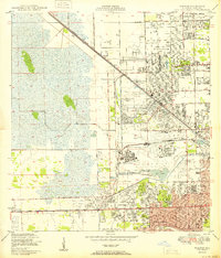 Hialeah 1950 topographic map preview