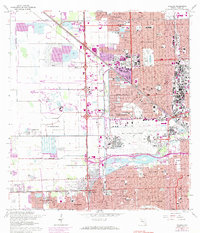 Hialeah 1962 topographic map preview