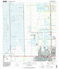 Hialeah SW 1995 topographic map thumbnail