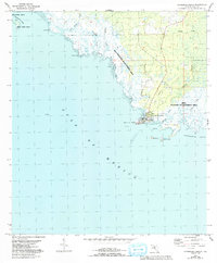 Horseshoe Beach 1954 topographic map thumbnail