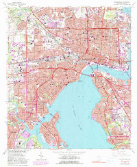 Jacksonville 1964 topographic map preview