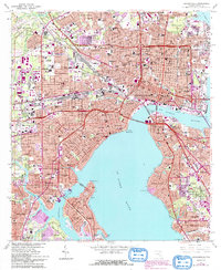 Jacksonville 1964 topographic map preview