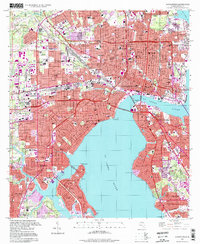Jacksonville 1994 topographic map thumbnail