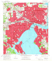 Jacksonville 1964 topographic map preview